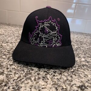 TCU Horned Frogs Hat Cap Fitted‎ Mens Small Black Football Zephyr Acrylic Blend